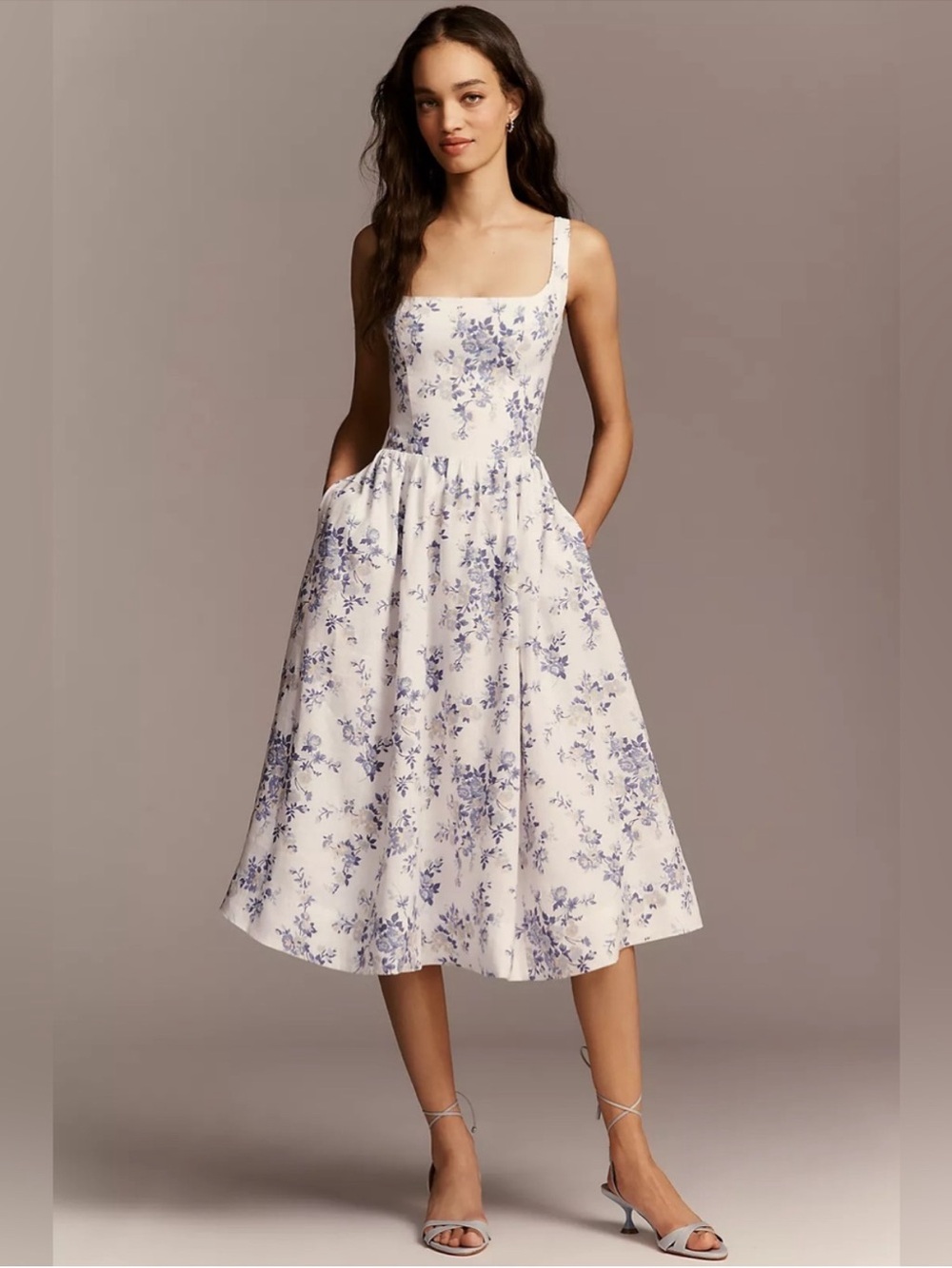 Reformation Janu Linen Midi Dress